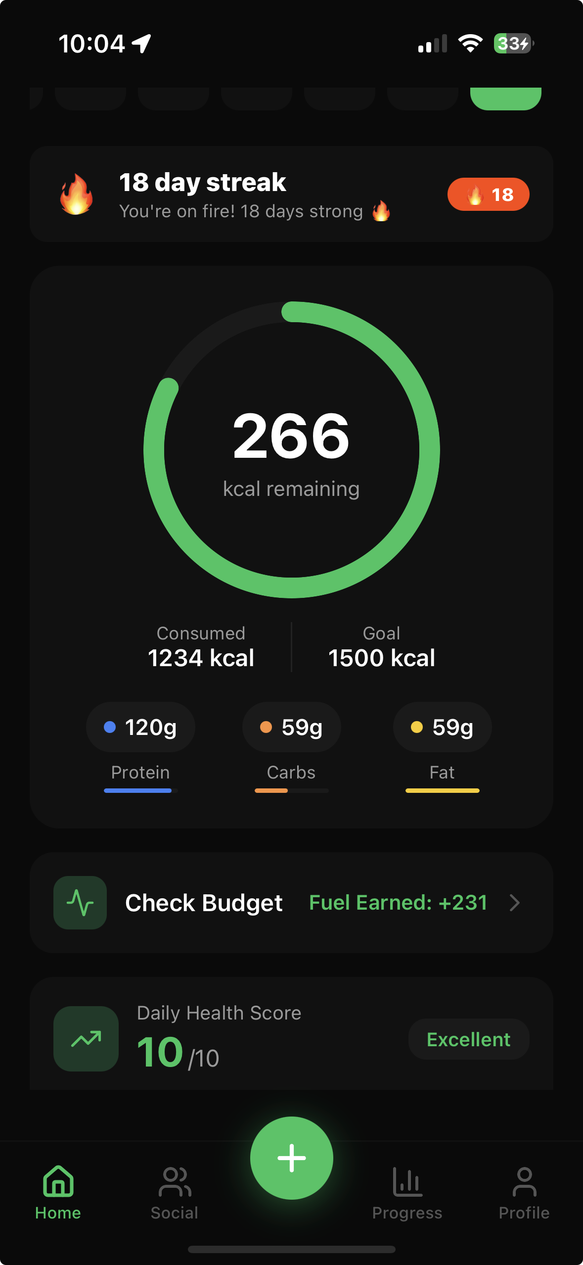 Fuel AI app screenshot